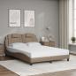 Preview: Bett mit Matratze Cappuccino-Braun 140x200 cm Kunstleder