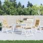 Preview: Hochlehner-Auflagen 4 Stk. Melange Beige 120x50x7 cm Stoff