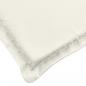 Preview: Sonnenliegen-Auflage Melange Creme 200x70x4 cm Stoff