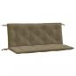 Preview: Gartenbank-Auflagen 2 Stk. Melange Taupe 120x50x7 cm Stoff