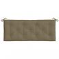 Preview: Gartenbank-Auflagen 2 Stk. Melange Taupe 120x50x7 cm Stoff