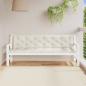 Preview: Gartenbank-Auflagen 2 Stk. Melange Creme 200x50x7 cm Stoff