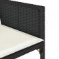 Preview: 9-tlg. Garten-Essgruppe mit Kissen Schwarz Poly Rattan