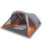 Preview: Campingzelt 4 Personen Grau und Orange Wasserdicht