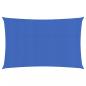 Preview: ARDEBO.de - Sonnensegel 160 g/m² Rechteckig Blau 3x6 m HDPE