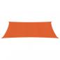 Preview: Sonnensegel 160 g/m² Rechteckig Orange 3x5 m HDPE