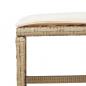 Preview: 17-tlg. Garten-Essgruppe mit Kissen Beige Poly Rattan