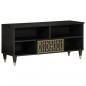 Preview: ARDEBO.de - TV-Schrank 100x33x46 cm Massivholz Mango