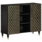 Preview: ARDEBO.de - Beistellschrank 90x33x75 cm Massivholz Mango