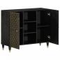 Preview: Beistellschrank 90x33x75 cm Massivholz Mango