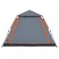 Preview: Kuppel-Campingzelt 5 Personen Grau und Orange Quick Release