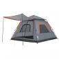 Preview: Kuppel-Campingzelt 5 Personen Grau und Orange Quick Release