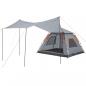 Preview: Kuppel-Campingzelt 5 Personen Grau und Orange Quick Release