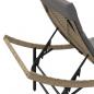 Preview: Sonnenliegen 2 Stk. mit Auflagen Beige Poly Rattan