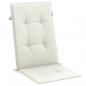 Preview: Hochlehner-Auflagen 2 Stk. Melange Creme 120x50x4 cm Stoff