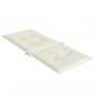 Preview: Hochlehner-Auflagen 2 Stk. Melange Creme 120x50x4 cm Stoff