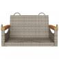 Preview: Hängesessel Grau 63x62x40 cm Poly Rattan