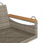 Preview: Hängesessel Grau 63x62x40 cm Poly Rattan