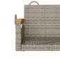 Preview: Hängesessel Grau 63x62x40 cm Poly Rattan