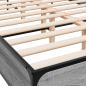 Preview: Bettgestell Grau Sonoma 140x190 cm Holzwerkstoff und Metall