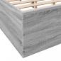 Preview: Bettgestell Grau Sonoma 150x200 cm Holzwerkstoff