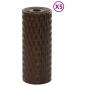 Preview: Balkon-Sichtschutze 5 Stk. Braun & Schwarz 255x19cm Poly Rattan