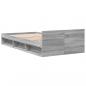 Preview: Bettgestell mit Schublade Grau Sonoma 90x200 cm Holzwerkstoff