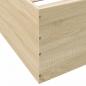 Preview: Bettgestell Sonoma-Eiche 160x200 cm Holzwerkstoff