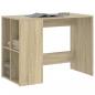 Preview: Schreibtisch Sonoma-Eiche 102x50x75 cm Holzwerkstoff