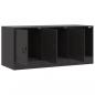 Preview: TV-Schrank Schwarz 99x39x44 cm Stahl