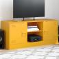 Preview: ARDEBO.de - TV-Schrank Senfgelb 99x39x44 cm Stahl