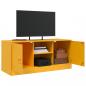 Preview: TV-Schrank Senfgelb 99x39x44 cm Stahl