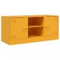 Preview: TV-Schrank Senfgelb 99x39x44 cm Stahl