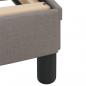 Preview: Bett mit Matratze Taupe 140x190 cm Stoff