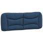 Preview: Bett mit Matratze Blau 140x190 cm Stoff