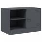 Preview: TV-Schrank Anthrazit 67x39x44 cm Stahl