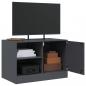 Preview: TV-Schrank Anthrazit 67x39x44 cm Stahl