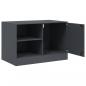 Preview: TV-Schrank Anthrazit 67x39x44 cm Stahl