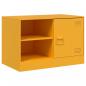 Preview: TV-Schrank Senfgelb 67x39x44 cm Stahl