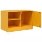 Preview: TV-Schrank Senfgelb 67x39x44 cm Stahl