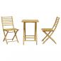 Preview: 3-tlg. Bistro-Set Bambus