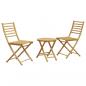 Preview: 3-tlg. Bistro-Set Bambus