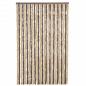 Preview: Fliegenvorhang Dunkelbraun und Beige 118x220 cm Chenille