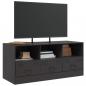 Preview: TV-Schrank Schwarz 99x39x44 cm Stahl