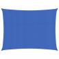 Preview: ARDEBO.de - Sonnensegel 160 g/m² Rechteckig Blau 3,5x4,5 m HDPE