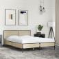 Preview: Bettgestell Sonoma-Eiche 135x190 cm Holzwerkstoff und Metall