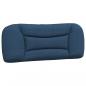 Preview: Bett mit Matratze Blau 100x200 cm Stoff