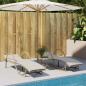 Preview: Sonnenliegen 2 Stk. mit Tisch Beige Poly Rattan