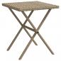 Preview: Sonnenliegen 2 Stk. mit Tisch Beige Poly Rattan