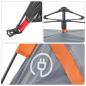 Preview: Campingzelt 2 Personen Grau und Orange Quick Release